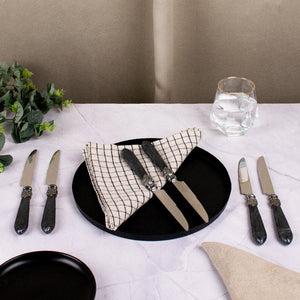 Pewter Accent Regal 24 Piece Cutlery Set Cutlery June Trading   