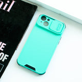 Colour Me Vivid Camera Slider Apple iPhone 14 Plus Cover iPhone 14 Plus June Trading Turquoise Blue  