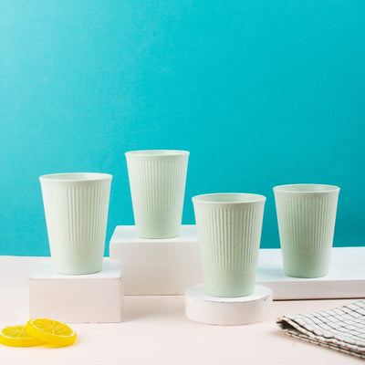 Drink Up Contemporary Tumbler Set Of 4 (Wheat-Straw) Travel Mug The June Shop Pistachio Frost  