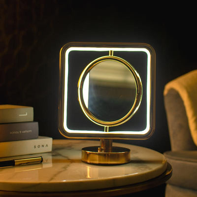 Circular Photo Frame Touch Sensor Square Lamp