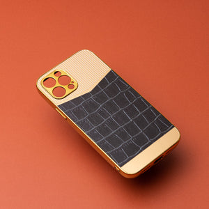 Golden Royally Black Luxury Embossed Design iPhone Cover Mobile Phone Cases June Trading iPhone 12 Pro  