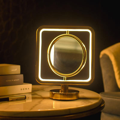 Circular Photo Frame Touch Sensor Square Lamp