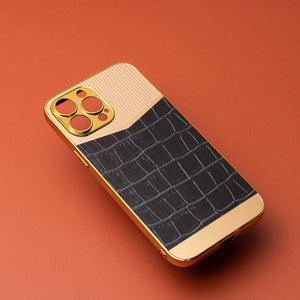 Golden Royally Black Luxury Embossed Design iPhone Cover Mobile Phone Cases June Trading iPhone 13 Pro Max  