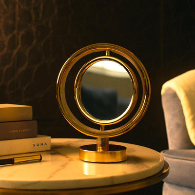 Circular Photo Frame Touch Sensor Lamp