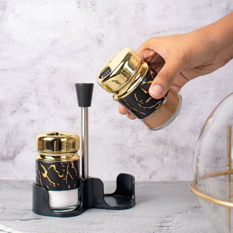 Gold Salt & Pepper Shaker Set — Village Design Studio