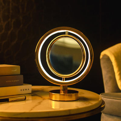 Circular Photo Frame Touch Sensor Lamp