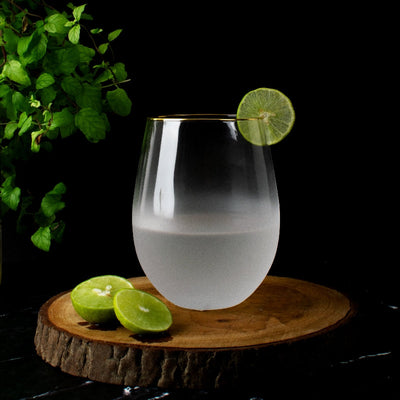 The Mixology Lounge Frosted Glass (Set of 2) Glasses June Trading   