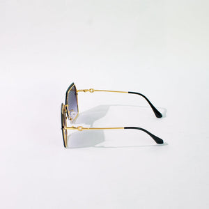 Retro Ombre Space Blue Sunglass Eyewear June Trading   