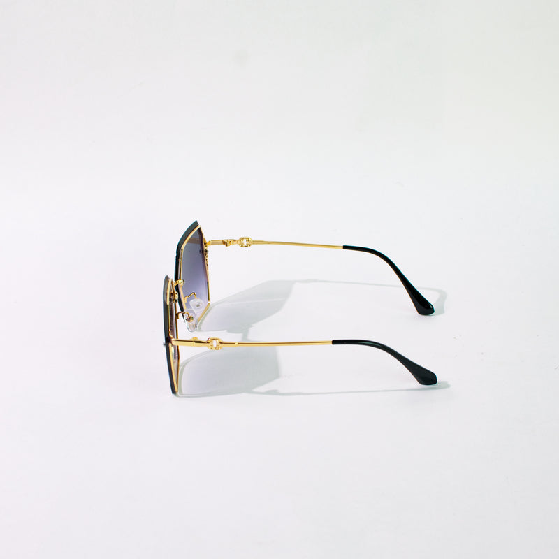 Retro Ombre Space Blue Sunglass Eyewear June Trading   