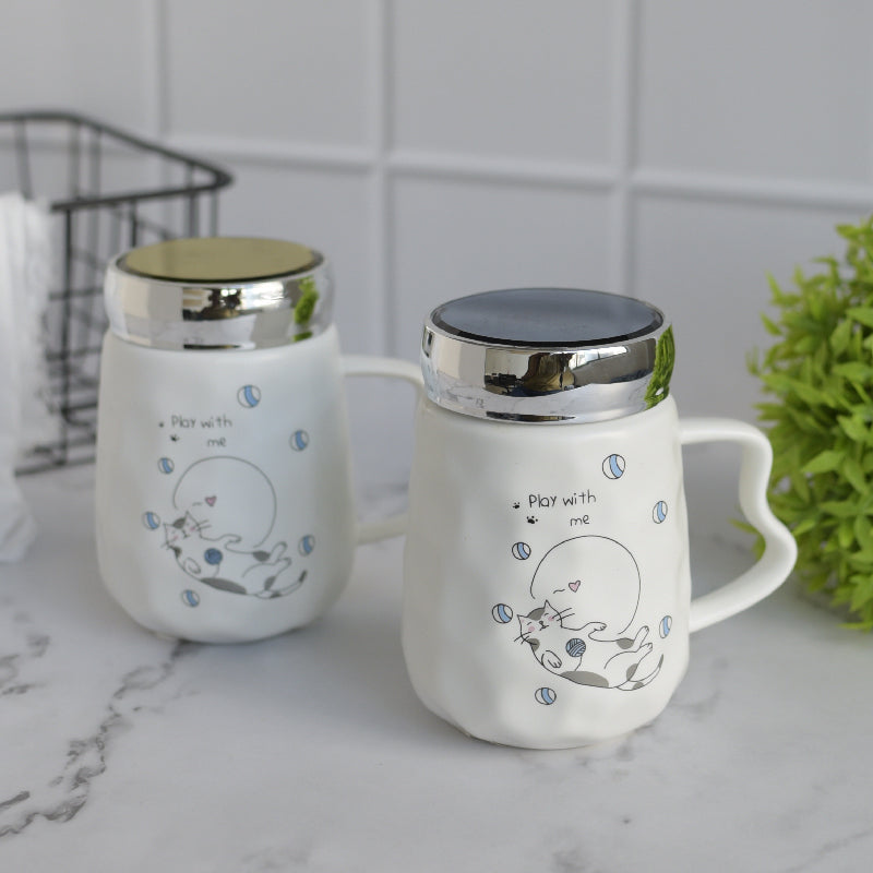 Whimsical Coffee Mug With Assorted Lid Coffee Mugs ERL   