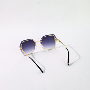 Retro Ombre Space Blue Sunglass Eyewear June Trading   