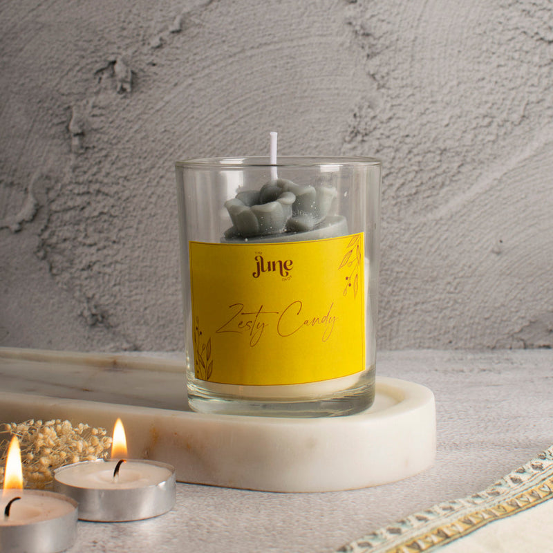 Zen Blossom Votive Aroma Candle Candles The June Shop Zesty Candy  