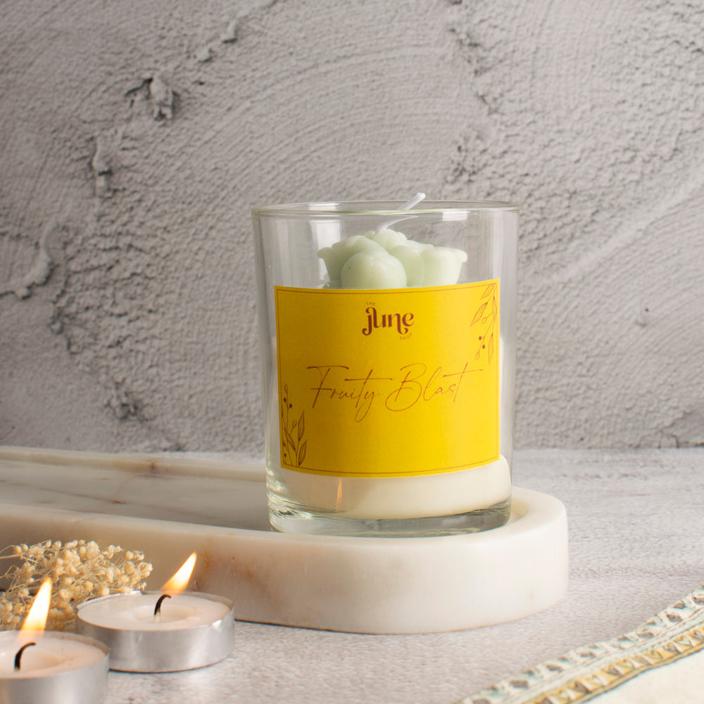 Zen Blossom Votive Aroma Candle Candles The June Shop Fruity Blast  