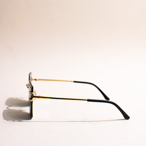 Glam Affair Square Cateye Black Sunglass Eyewear June Trading   