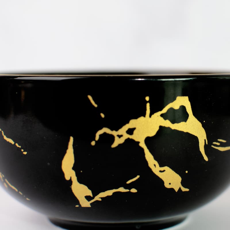 Gold On Black Marble Round 20 Pieces Dinnerware Dinner Sets June Trading   