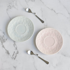 Pastel Crumple Texture Tea Cup & Saucer Set Tea Cups ERL   