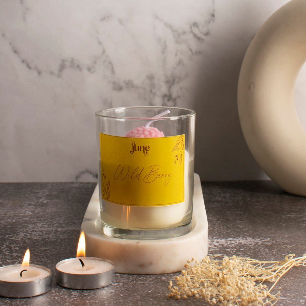 Poise Blossom Votive Aroma Candle Candles The June Shop Wild Berry  