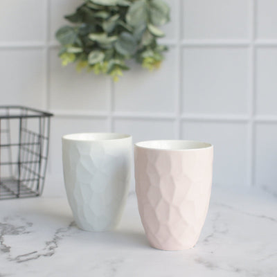 Soft Hue Crumple Texture Coffee Mug Coffee Mugs ERL   