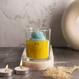 Poise Blossom Votive Aroma Candle Candles The June Shop Sea Salt  