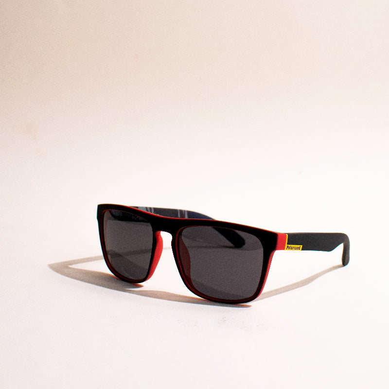 Busy Being Fab Black & Red Sunglass