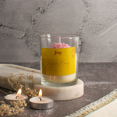 Serene Blossom Votive Aroma Candle Candles The June Shop Sugar Berry  