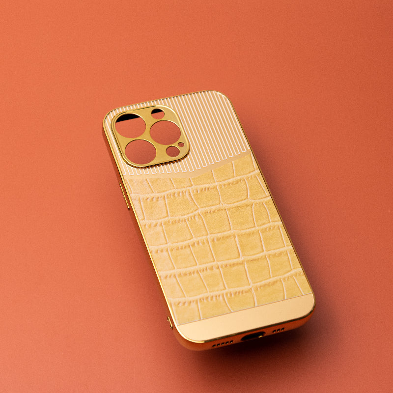 Golden Tuscan Sun Luxury Embossed Design iPhone Cover Mobile Phone Cases June Trading iPhone 13 Pro  