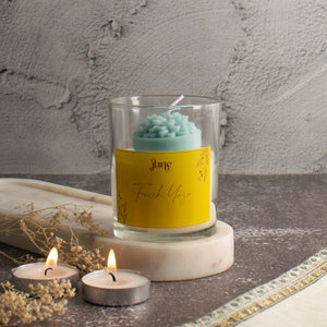 Serene Blossom Votive Aroma Candle Candles The June Shop Fresh Yuzu  