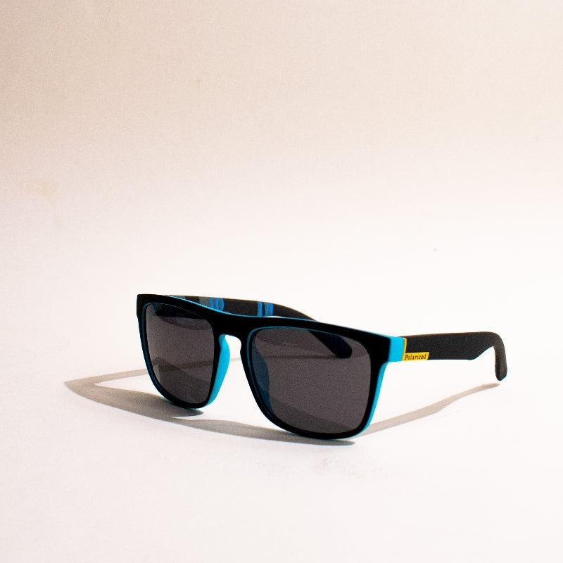 Busy Being Fab Black & Blue Sunglass Eyewear The June Shop   