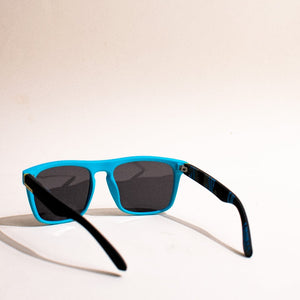 Busy Being Fab Black & Blue Sunglass Eyewear The June Shop   