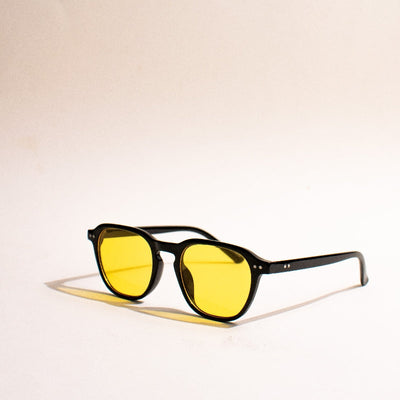 Cruz Away Butter Yellow Square Sunglass Eyewear June Trading   