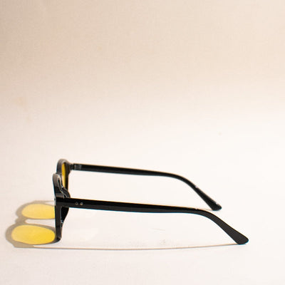 Cruz Away Butter Yellow Square Sunglass Eyewear June Trading   