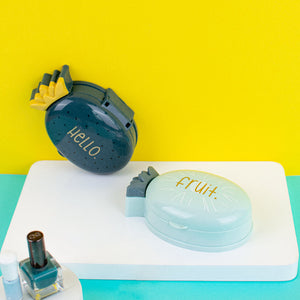 Pineapple Soap Dish Soap Dish June Trading Sky Blue  