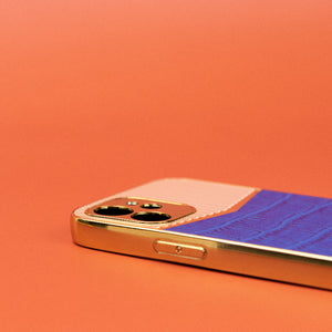 Golden Ruby Pink Luxury Embossed Design iPhone Cover Mobile Phone Cases June Trading   