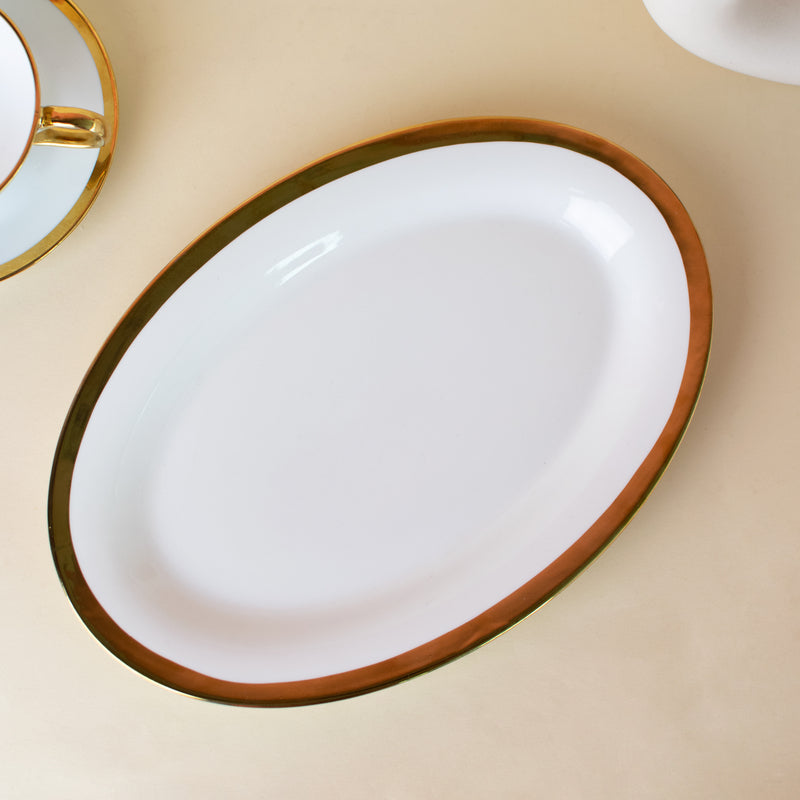 Aurulent Oval Serving Plate Serving Tray June Trading   