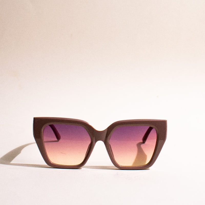 Sun Block Blue Oversized Sunglass Eyewear June Trading   