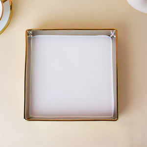 Aurulent Square Starter Plate (7 Inches) Serving Tray June Trading   