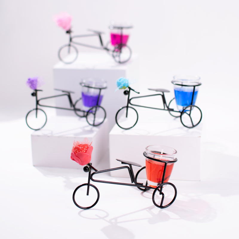 Bicycle Jelly Candle Stand