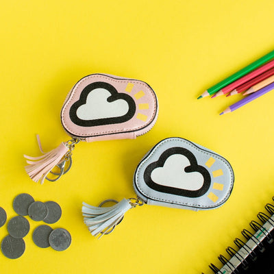 Cloudy Day Coin Pouch Keychain Keychain ERL   