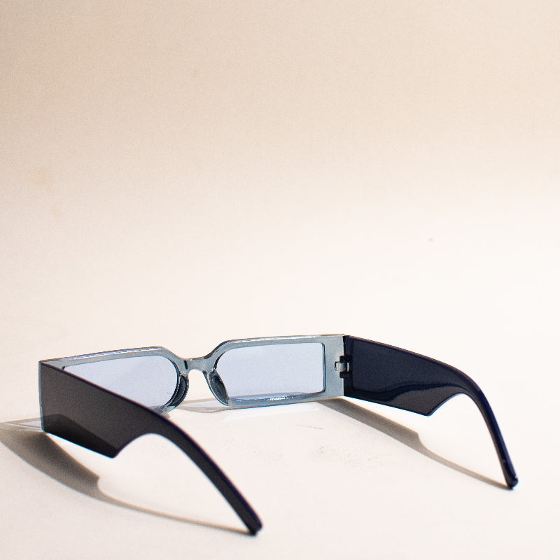 Slay With Me Rectangle Purple Sunglass Eyewear June Trading   