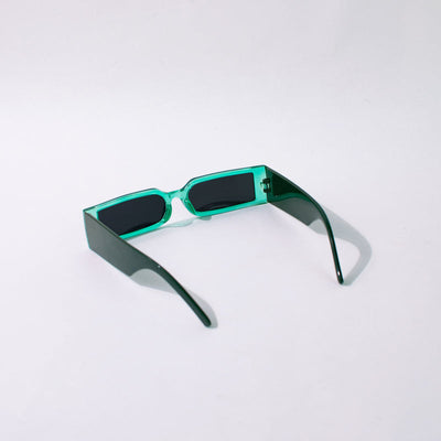 Rectangle Sleek Spy Pine Green Sunglass Eyewear June Trading   