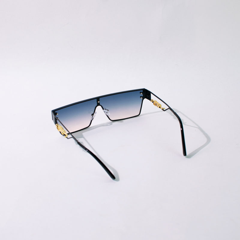 Flat Oversized Midnight Hue Sunglass Eyewear June Trading   