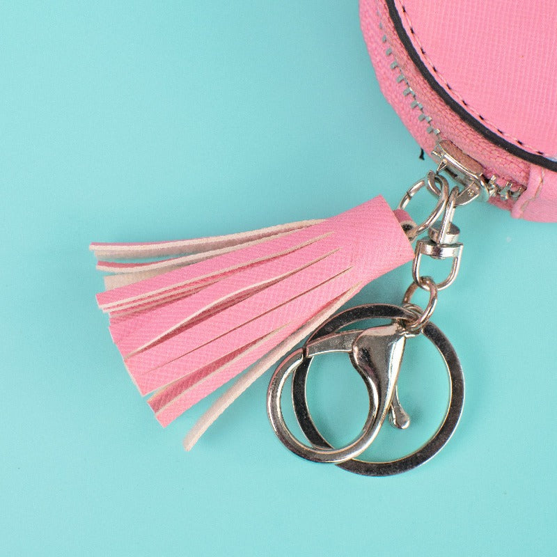 Poised Flamingo Coin Pouch Keychain Keychain ERL   
