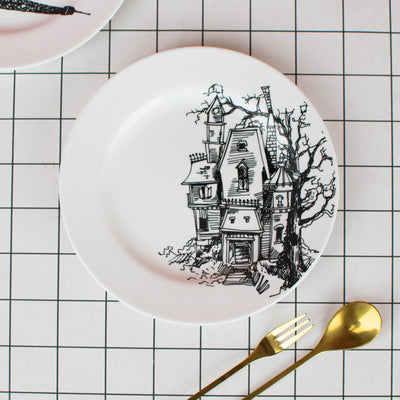 Je Te-Adore Paris 5.5-inch Snack Plate Snack Plate June Trading Spooky Mansion  