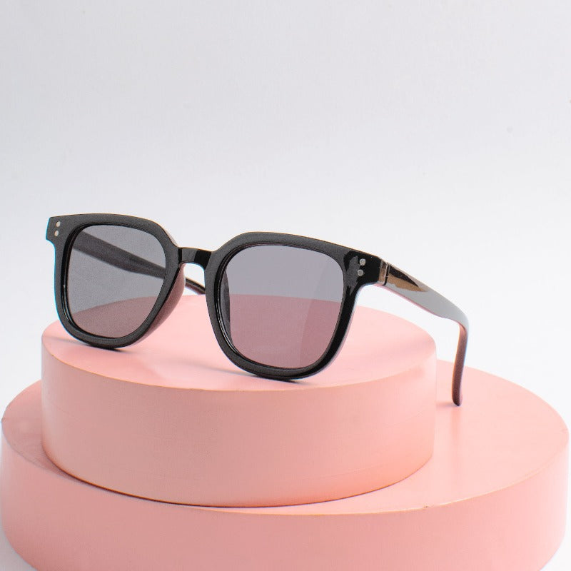 Black Shimmer Shield Kids' Sunglasses