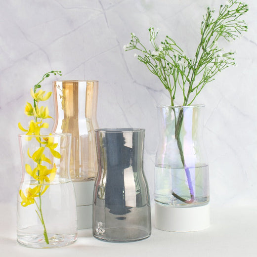 Iridescent Carafe Glass Vase Vases June Trading   