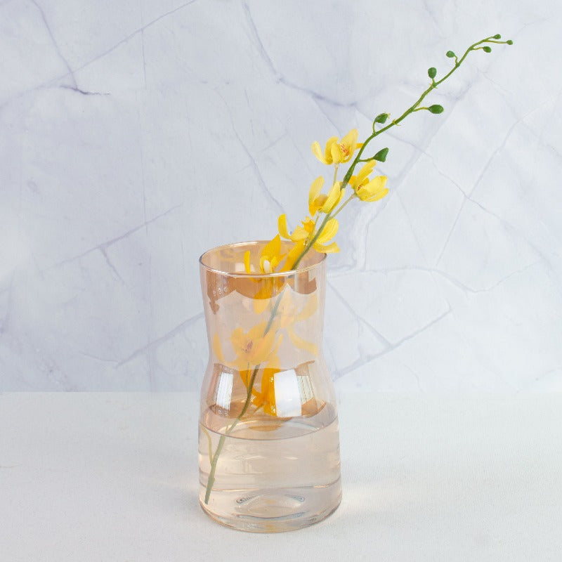 Iridescent Carafe Glass Vase Vases June Trading Golden Sheen  