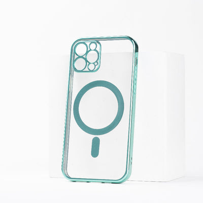 Metallichrome Seafoam Green Magsafe Clear iPhone Cover Mobile Phone Cases June Trading iPhone 13 Pro  
