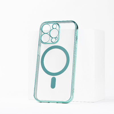 Metallichrome Seafoam Green Magsafe Clear iPhone Cover Mobile Phone Cases June Trading iPhone 13 Pro Max  