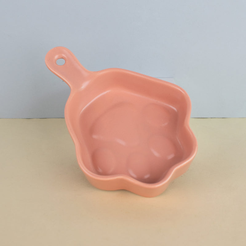 Paw Shaped Snack Tray (Large) Serving Bowls June Trading Powder Pink  