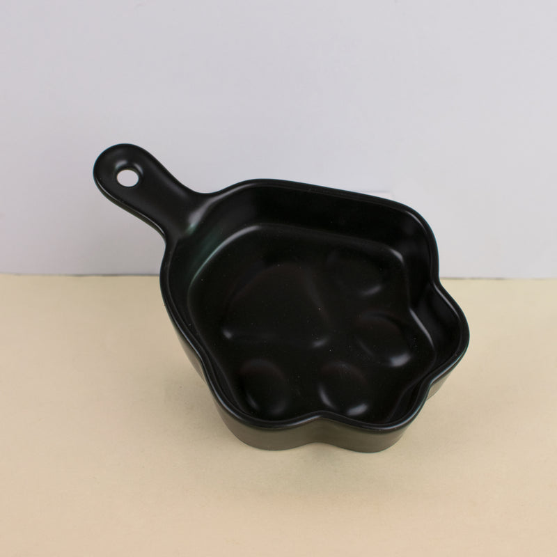 Paw Shaped Snack Tray (Small) Serving Bowls June Trading Coal Black  